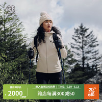 KOLON SPORT/可隆软壳夹克 女子户外戈尔GORE-TEX防风防泼水透汽运动外套 LKWJ3SN118-MK 奶白 165/M