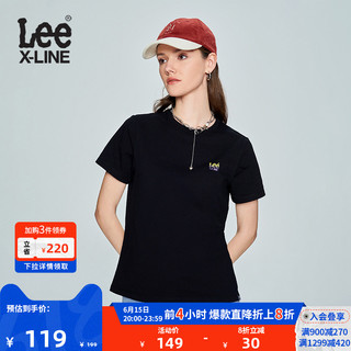 Lee XLINE23春夏新品标准版渐变小logo女短袖T恤多色LWT0055544LE