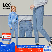 Lee XLINE23春夏新品413标准锥形浅蓝女牛仔裤LWB1004133QJ-002