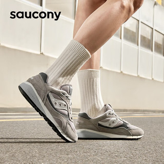 Saucony索康尼休闲鞋经典复古时尚男女同款百搭运动鞋SHADOW6000LAYER 灰（S70441-46） 38.5