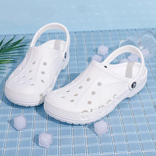 卡骆驰（crocs）洞洞鞋男鞋女鞋 2023夏季新款户外运动拖鞋沙滩鞋透气舒适凉鞋 100/白色 M4W6(36-37/220mm)