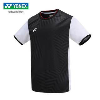 YONEX23年新款尤尼克斯羽毛球服透气速干中国国家队大赛服短袖10512CR 10514CR黑色-大赛服球迷版短袖男 XL