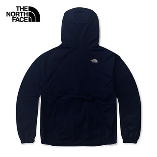 北面（The North Face）女防风夹克防泼水舒适柔软连帽夹克23春季上新|7WC5 8K2/藏蓝色 M/160