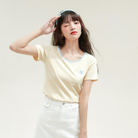 CACHE CACHE 夏季韩系甜美女款短袖T恤