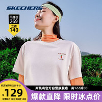 斯凯奇Skechers超市系列男女短袖T恤衫运动上衣潮流时尚百搭0074M