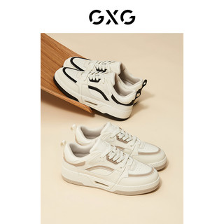 gxg男鞋 新款增高厚底板鞋男士小白鞋男夏款高级感运动板鞋透气