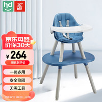 小龙哈彼 LY266-S116B 婴儿餐椅 静谧蓝