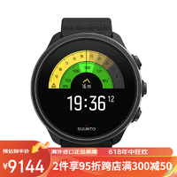 SUUNTO9Baro新版钛合金户外心率露营松拓卫星GPS运动手表 炭黑_钛合金