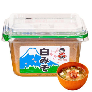 神州一 日本原装进口 白味噌300g 日式味增昆布味噌汤大酱汤豆瓣酱