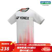 YONEX /尤尼克斯 110263BCR/210263BCR 比赛系列情侣款运动T恤yy 白色（男款） L