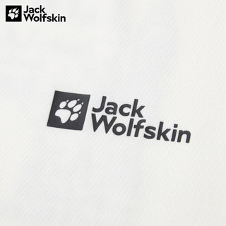 Jack Wolfskin狼爪T恤短袖男女同款夏季户外运动跑步健身训练服日常通勤半袖 5152/羽白色 XS  165/88A