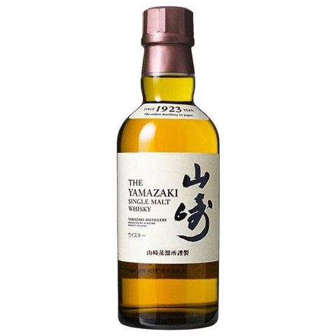 省24元】山崎威士忌_YAMAZAKI 山崎1923 单一麦芽日本威士忌180ml 单