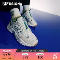 FILA FUSION斐乐潮牌CONCH DX女鞋海螺鞋2023年复古老爹鞋女