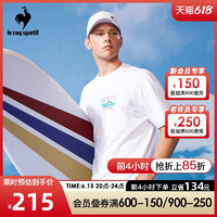 乐卡克 法国公鸡2023夏季新品男子棉质圆领印花短袖T恤CB-0128232