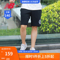 new balance NB官方23新款男款运动休闲潮流百搭短裤 BK MS31903 L