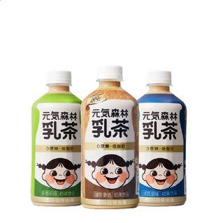 元气森林 出品元气满满乳茶浓香原味3瓶+茉香奶绿3瓶共450mL×6瓶