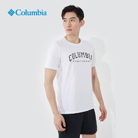 哥伦比亚（Columbia）短袖男士春夏季新款城市户外运动时尚舒适透气T恤上衣AE1363 AE1363101 L