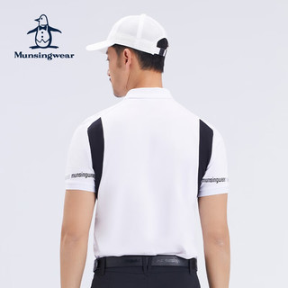 万星威（Munsingwear）高尔夫男士23年春夏新品男款翻领收口短袖t恤POLO领 N921 M