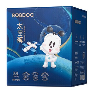 BoBDoG 巴布豆 太空裤系列 婴儿拉拉裤 XXL56片