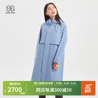 KOLON SPORT 可隆3L防水夹克 韩国同款 女子春季户外防风透汽季风外套 LKJK3STK02-BU 蓝 165/M