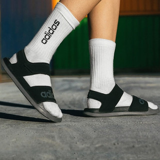 阿迪达斯 （adidas）男鞋女鞋 2023夏季新品时尚休闲舒适运动拖鞋 FY8649/橡胶外底 40.5