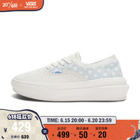 VANS 范斯 官方 Authentic Overt CC厚底增高男鞋女鞋板鞋 白色 34.5