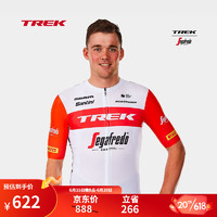 崔克（TREK）Santini Trek-Segafredo车队车迷版男式气动短袖骑行服 白色/红色 XS