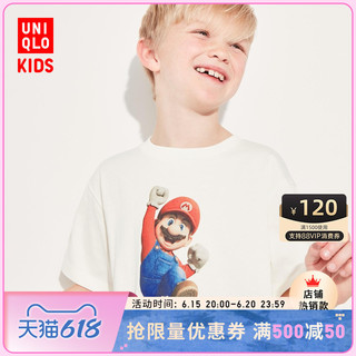 UNIQLO 优衣库 儿童男童女童MARIO MOVIE夏装T恤短袖马力欧兄弟亲子458083