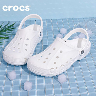 卡骆驰（crocs）男鞋女鞋 夏季新款贝雅轻便洞洞鞋涉水沙滩鞋情侣包头凉鞋拖鞋 贝雅洞洞鞋/白色 M3W5(34-35/210mm)