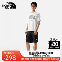 北面（The North Face）北面短袖户外T恤男外吸汗透气23上新81MX FN4/白色 XL/180