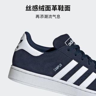 adidas阿迪达斯官方三叶草CAMPUS 2男女经典运动板鞋ID9839 藏青蓝/白色/黑色 44(270mm)