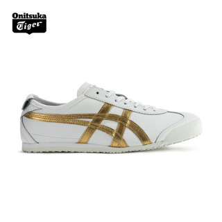 Onitsuka Tiger鬼塚虎男女复古时尚休闲鞋MEXICO 66 1183A499-101 白色/金色37.5