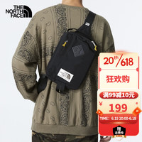 北面（The North Face） 经典款腰包男女通用斜挎包胸包户外运动城市日用通勤挎包 84Z/黑色 5升/280*185*80mm