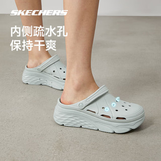 斯凯奇泡泡鞋丨Skechers夏季凉鞋厚底洞洞鞋运动拖鞋女增高防滑缓震户外