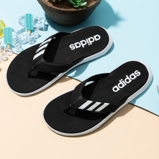 阿迪达斯 (adidas)拖鞋男鞋 23夏季新款运动鞋时尚潮流舒适休闲鞋沙滩鞋拖鞋人字拖 EG2069/三条纹/主图款