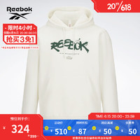 Reebok 锐步 官方2023夏季男女复古百搭运动印花连帽卫衣23RMS303U 23RMS303UGW1 A/M