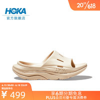 HOKA ONE ONE男女鞋奥拉舒缓拖鞋3 ORA Recovery Slide 3轻盈舒适 流沙色/流沙色 38.5/240mm