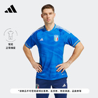 adidas阿迪达斯官方男装意大利队球迷版主场足球运动短袖球衣HS9895 蓝 L