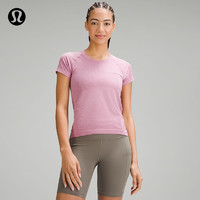 lululemon 丨Swiftly Tech 女士运动短袖 T 恤 2.0 *Race 透气 LW3DZBS 粉红牡丹/丝绒粉 4