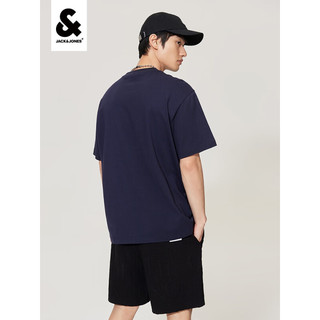 杰克·琼斯（JACK&JONES）夏季新款男士T恤时尚潮流舒适休闲个性简约宽松短袖男