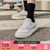 FILA FUSION斐乐潮牌BANK女鞋滑板鞋2023夏季厚底运动休闲鞋