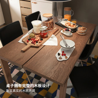 IKEA宜家莫比恩餐桌家用二人四人小型饭桌原木风家具吃饭桌子方桌