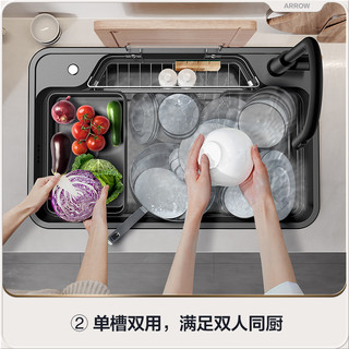箭牌水槽日式304不锈钢洗手盆大单槽洗菜盆厨房 家用台下洗碗水池