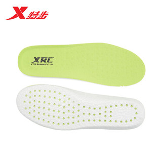 特步（XTEP）运动鞋垫减震舒适柔软鞋垫跑步鞋垫877237850065 萤光绿 43码