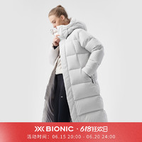 X-BIONIC 男女巡回者850蓬长款羽绒服保暖白鹅绒服