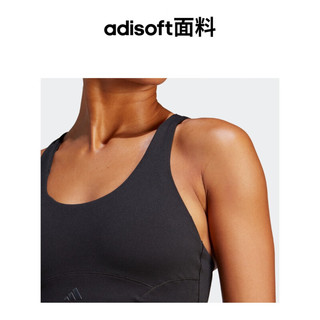 adidas 阿迪达斯 官方女装春季中强度瑜伽普拉提紧身运动内衣HR3032 黑色 AMD