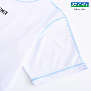 YONEX/尤尼克斯 115123BCR/215123BCR 2023SS训练系列 男女款运动T恤yy 白色（男款） L