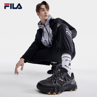 斐乐（FILA） 欧客漫2代男鞋复古运动鞋2023春季新款时尚休闲鞋老爹鞋 黑-BK 40