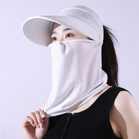 SolarStorm夏季防晒面罩女防紫外线冰丝透气口罩遮脸面纱户外骑行护颈遮阳帽