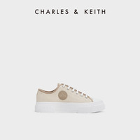 CHARLES&KEITH23夏季新款CK1-70900482简约休闲系带板鞋女鞋